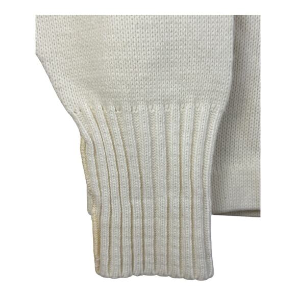 Vintage East-Tenn Medium Orlon Acrylic Knit Award Sweater Cardigan Preppy - Picture 8 of 12